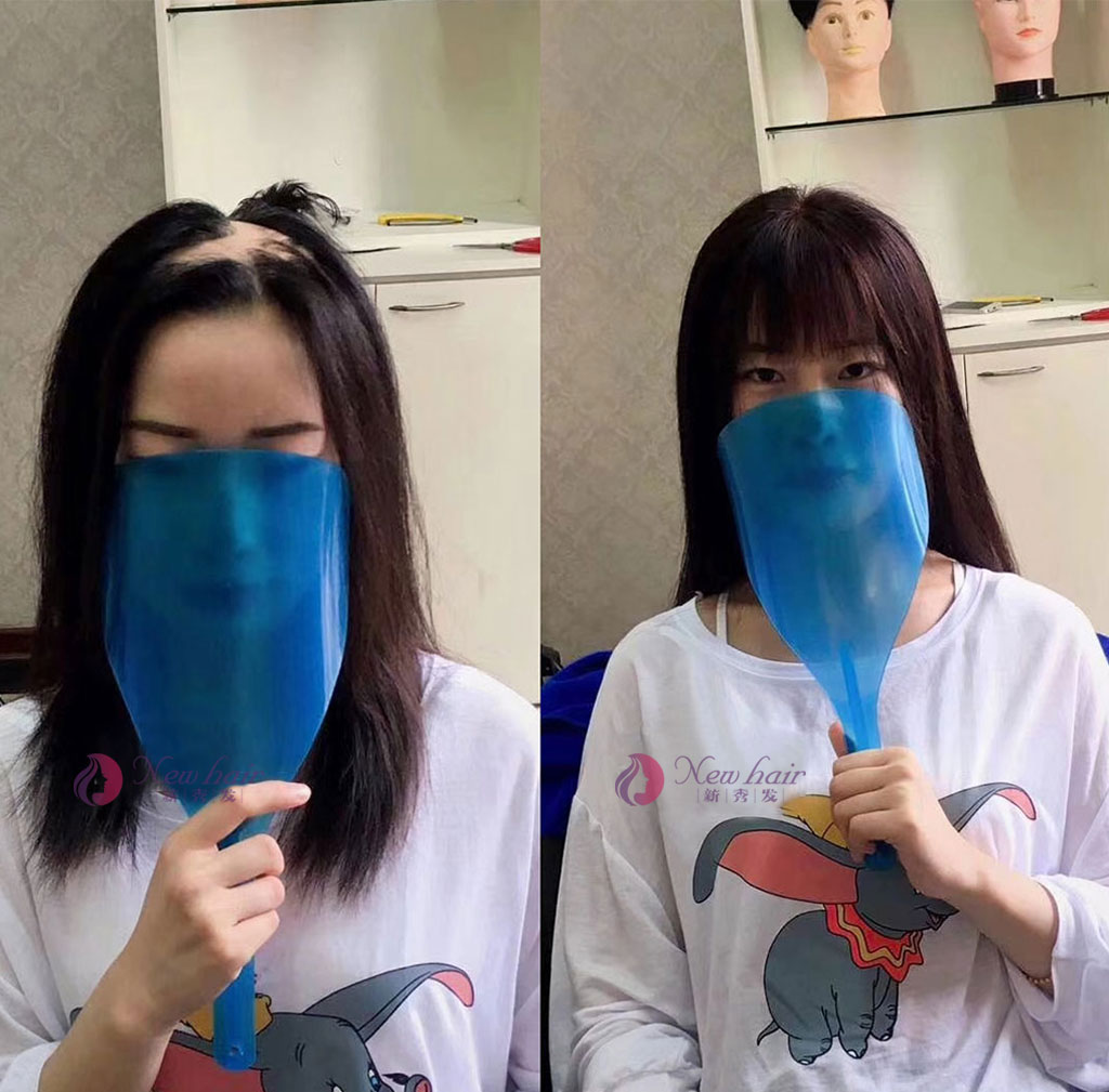 青岛女士假发新款产品及价格，客户评价图文。